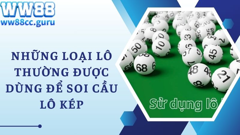 Những loại lô thường được dùng để soi cầu lô kép